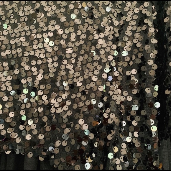 Girls Black Sequined Party Dress - Picture 4 of 5